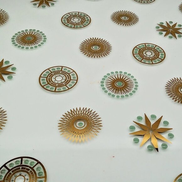 Vintage Dorothy Thorpe Atomic Starburst Glama Glass Ruffle Rim Bowl - Picture 4 of 4